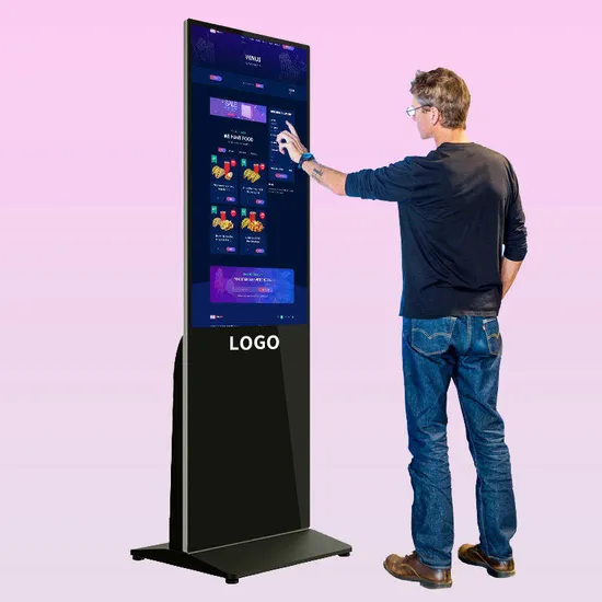 OLED 55 Inch Stand Monitor Kiosk Network Video Player Terminal Touch Screen Advertising Display Interactive LCD Digital Signage Transparent Laptop Screen